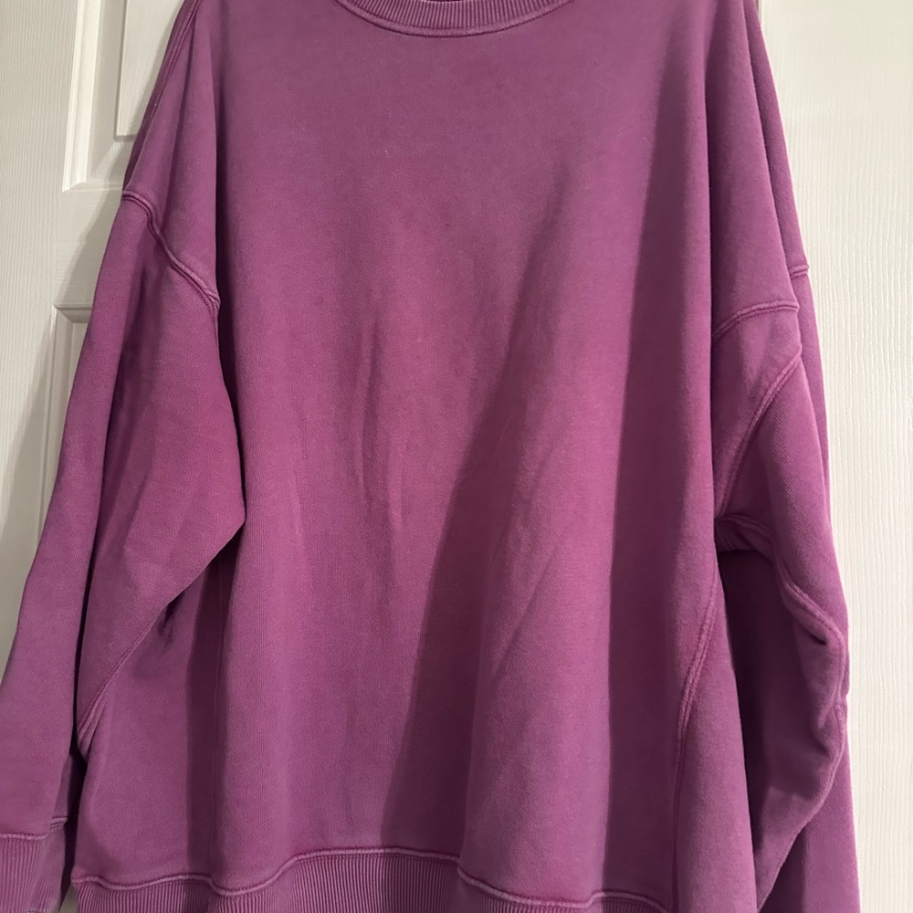 Aerie Plum Textured Knit Top